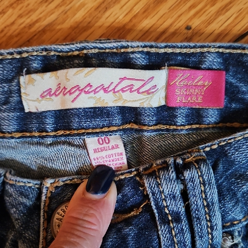Aeropostale Women's Medium Blue Bootcut Jeans - Picture 2 of 7